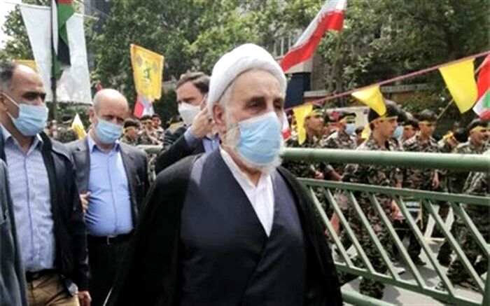 حجت‌الاسلام ناطق نوری در راهپیمایی روز قدس حضور یافت
