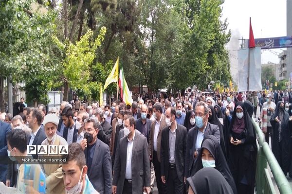 برگزاری با شکوه راهپیمایی روز قدس در تهران