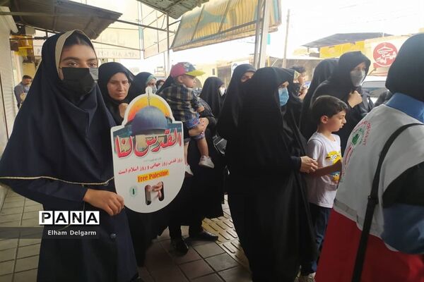 راهپیمایی روز قدس در شهرستان شوشتر