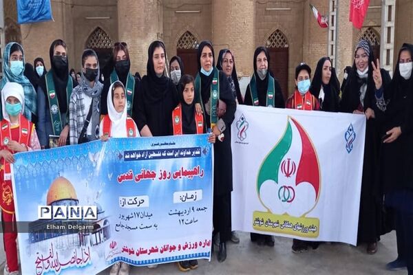 راهپیمایی روز قدس در شهرستان شوشتر