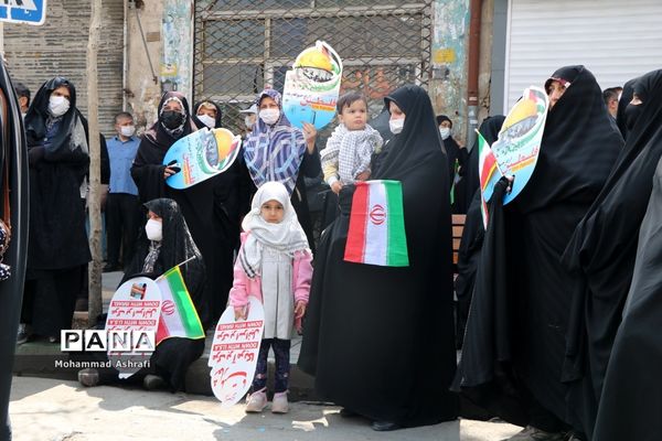 حضور پرشور فرهنگیان و دانش‌آموزان آذربایجان غربی در راهپیمایی روز قدس