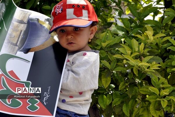 حضور کودکان و نوجوانان در راهپیمایی روز قدس شیراز