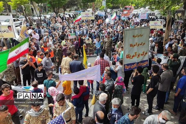 راهپیمایی روز قدس در رودهن