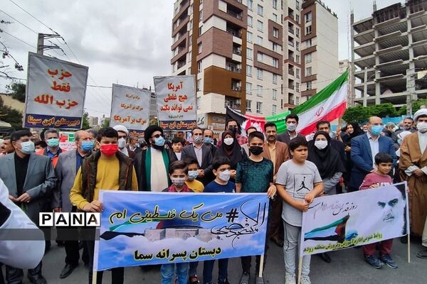 راهپیمایی روز قدس در رودهن