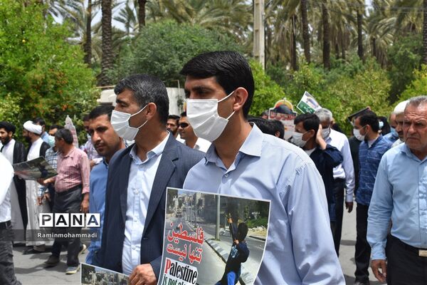 حضور پرشور مردم شهر خاوران در راهپیمایی روز جهانی قدس