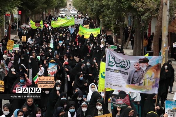 حماسه حضور مردم آباده در حمایت از مردم مظلوم فلسطین