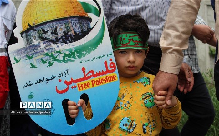 طنین فریاد حمایت از انتفاضه مردم فلسطین در گلوگاه