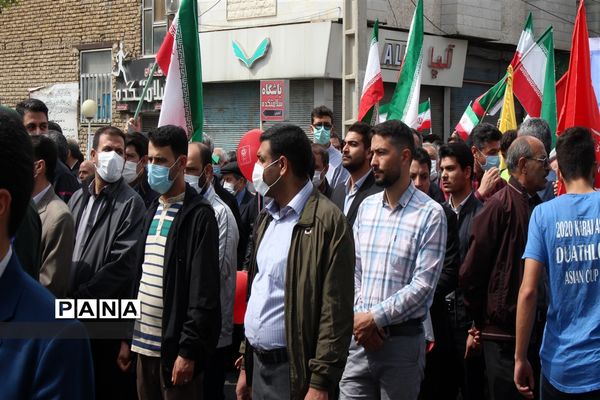 راهپیمایی روز قدس در زنجان