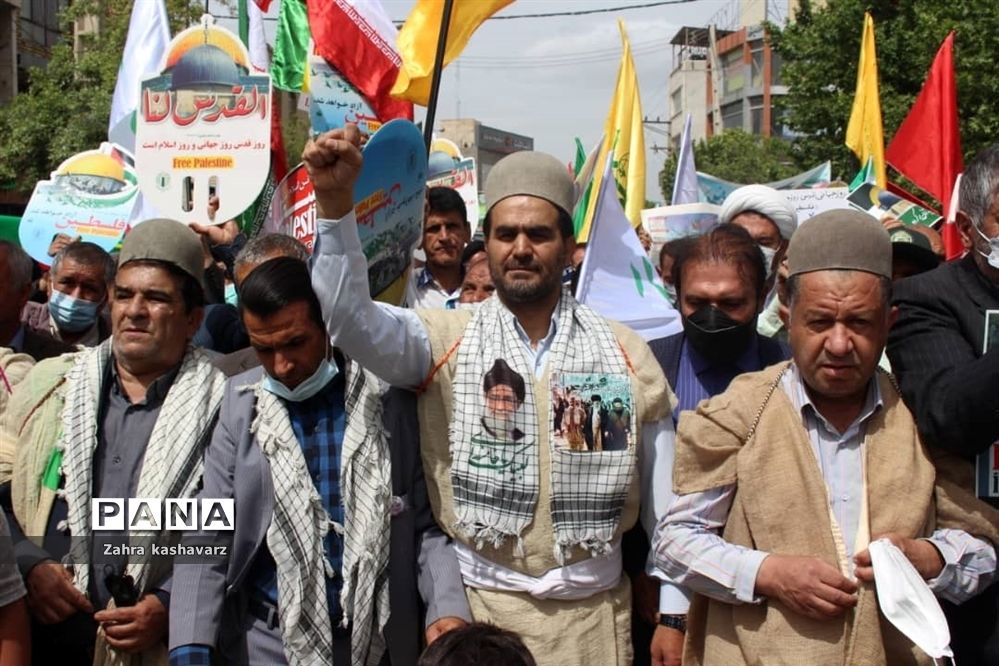 خروش مردم شهرستان بویراحمد در حمایت از مقاومت فلسطین