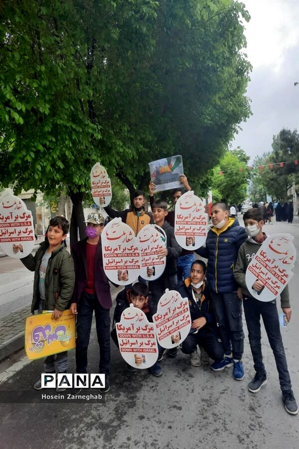 راهپیمایی روز قدس در همدان