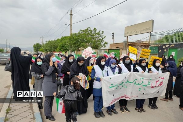 حضور گسترده دانش‌آموزان تشکیلات پیشتازان در راهپیمایی روز قدس