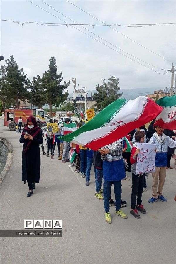 حضور گسترده دانش‌آموزان تشکیلات پیشتازان در راهپیمایی روز قدس