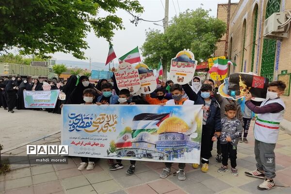 حضور گسترده دانش‌آموزان تشکیلات پیشتازان در راهپیمایی روز قدس