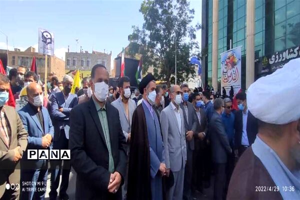 حضور پیشتازان شهرستان بیرجند در راهپیمایی روز قدس