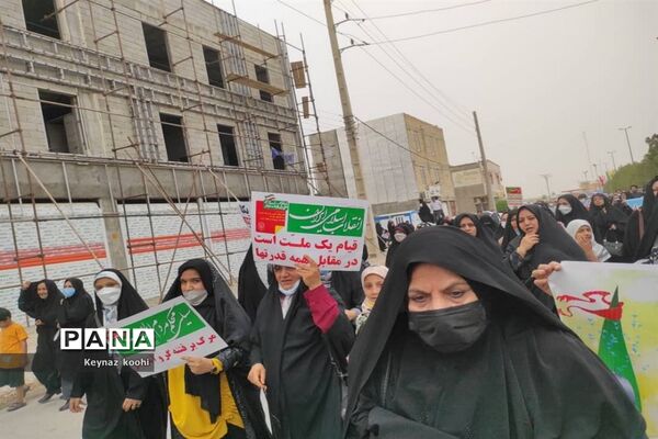 راهپیمایی روز جهانی قدس در اهرم تنگستان