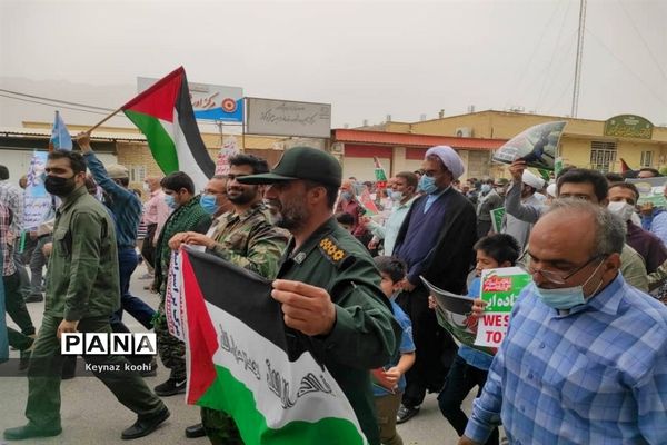 راهپیمایی روز جهانی قدس در اهرم تنگستان