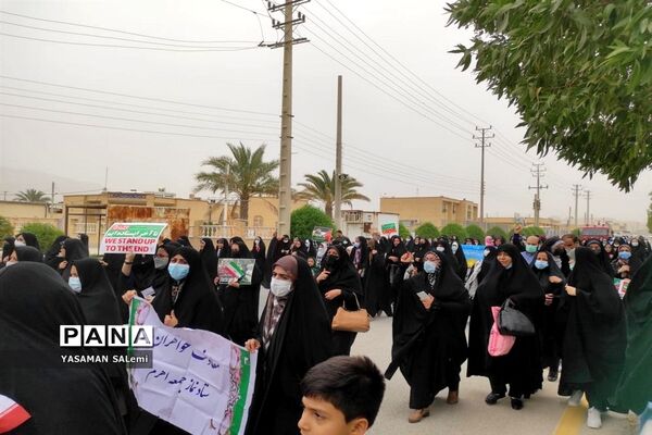راهپیمایی روز جهانی قدس در اهرم تنگستان
