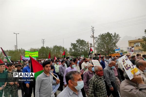 راهپیمایی روز جهانی قدس در اهرم تنگستان