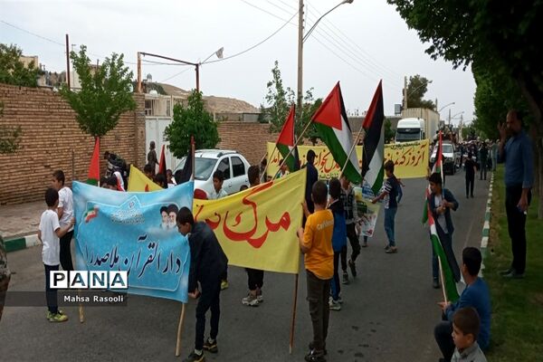 راهپیمایی روز قدس در شهرستان کهک قم