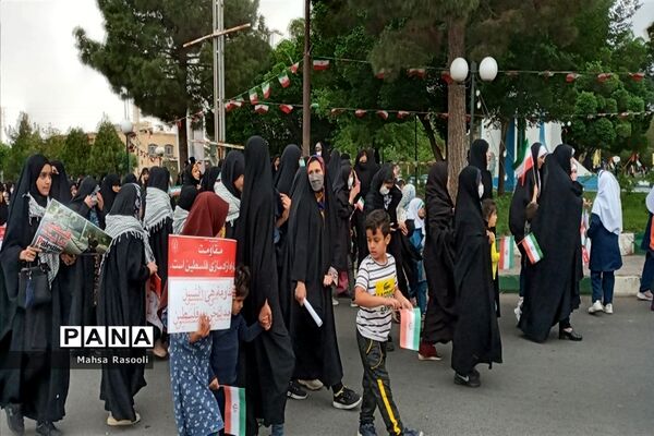 راهپیمایی روز قدس در شهرستان کهک قم