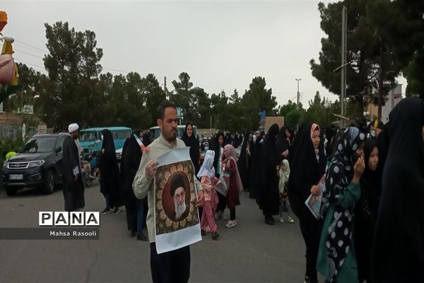 راهپیمایی روز قدس در شهرستان کهک قم