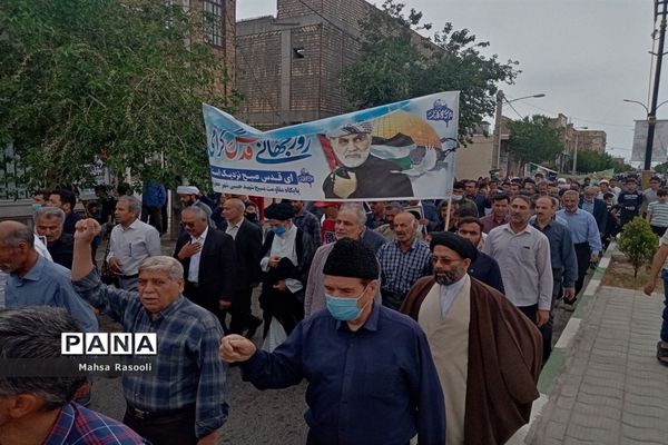 راهپیمایی روز قدس در شهرستان کهک قم