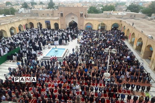 حضور پیشتازان نیشابور در نماز عید فطر