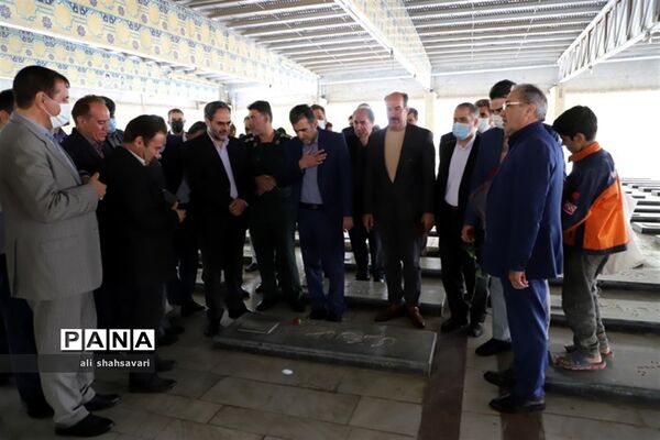 آیین غبارروبی و گلباران مزار مطهر شهدا به‌مناسبت هفته بزرگداشت مقام معلم
