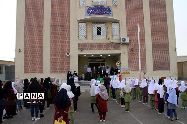 نواخته شدن زنگ هفته سلامت در مدارس شهرستان بهبهان