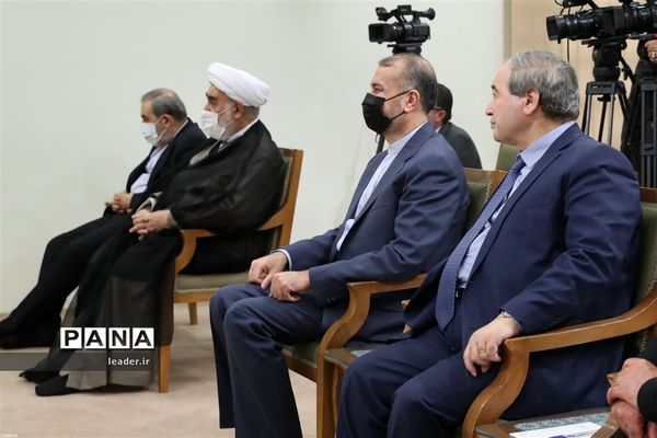 دیدار رئیس‌جمهوری سوریه با حضرت آیت‌الله خامنه‌ای رهبر معظم انقلاب اسلامی