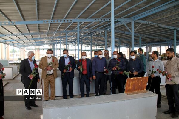 عطر افشانی و غباروبی مزار شهدای فرهنگی و گمنام شهرستان بهبهان