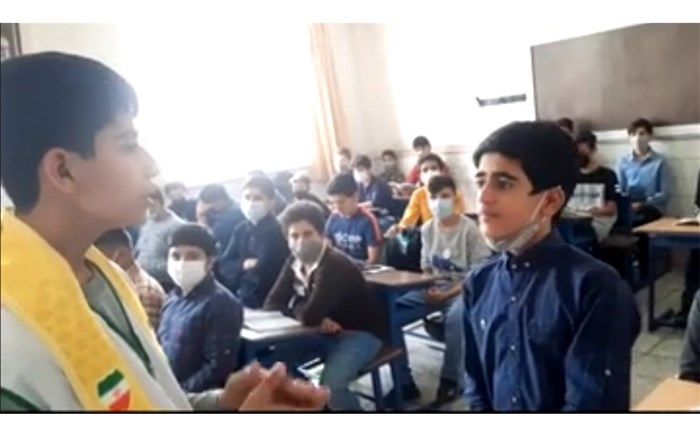 دانش‌آموزان مدرسه تمام تشکیلاتی ثقفی قم در مورد  «معلم» سخن می گویند/فیلم