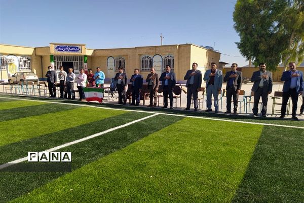 آیین افتتاح پروژه‌های ورزشی طرح شهید سردار سلیمانی شهرستان داراب