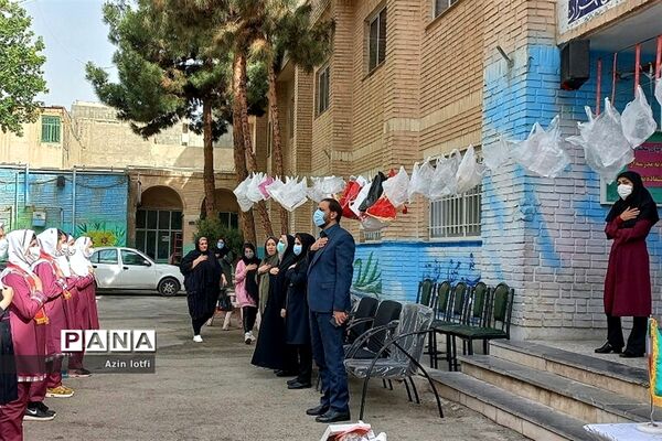گرامیداشت هفته سلامت در دبستان دخترانه پروین اعتصامی در شهرستان قدس