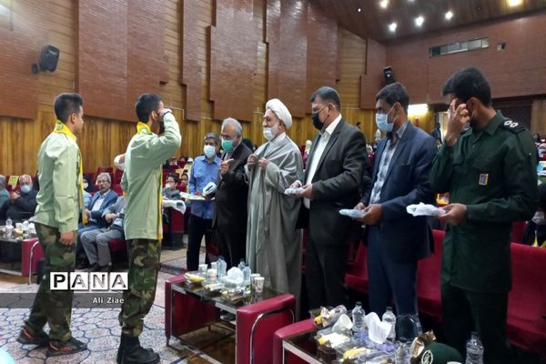 مراسم سالروز تاسیس سازمان دانش‌آموزی در ناحیه ۲ مشهد مقدس