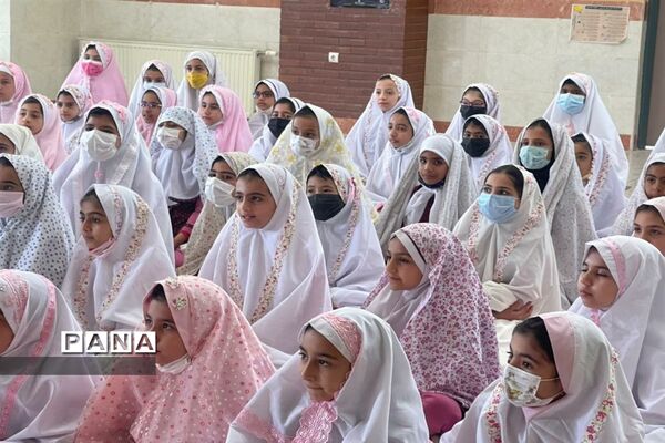 جشن تکلیف و عبادت در دبستان دخترانه حضرت ولیعصر شهرستان قدس
