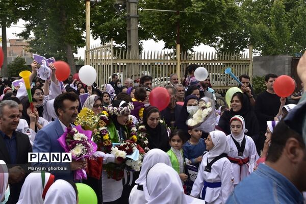 استقبال از بانوی طلایی المپیک در بهنمیر