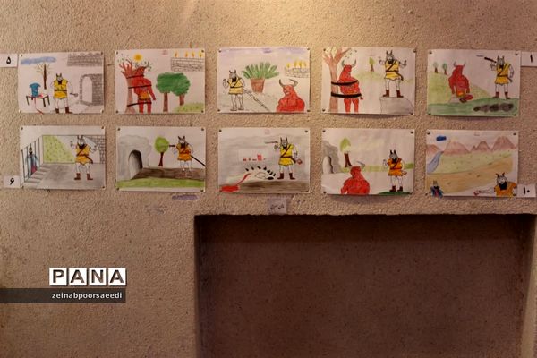 آیین افتتاحیه نمایشگاه گروهی تصویرسازی شاهنامه فردوسی شهرستان فیروزکوه