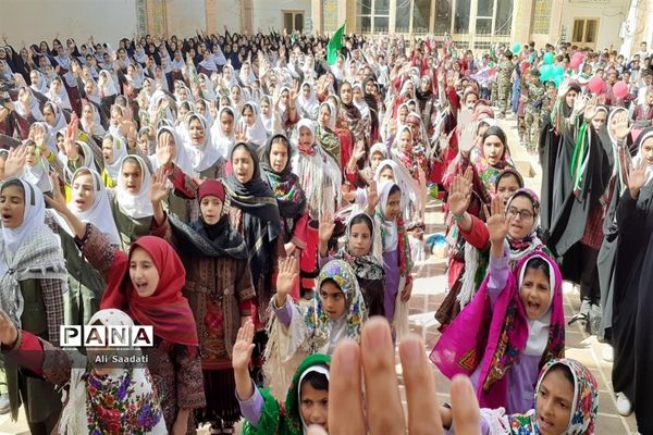 اجرای مراسم سرود سلام فرمانده در کلات