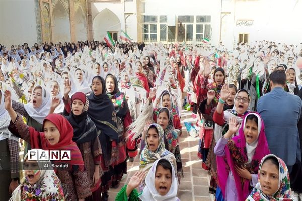 اجرای مراسم سرود سلام فرمانده در کلات