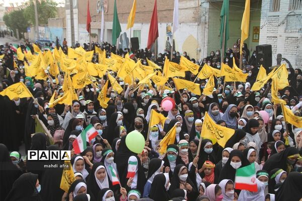 اجتماع چند هزار نفری سرود سلام فرمانده شهرستان بهبهان