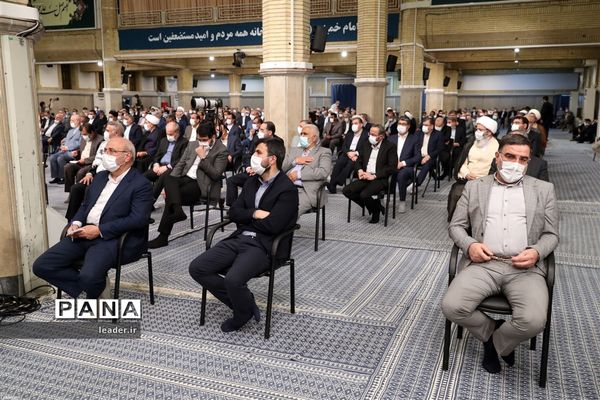 دیدار رئیس و نمایندگان مجلس شورای اسلامی با رهبر انقلاب