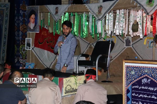 مراسم وداع با پیکر شهید گمنام‌ تازه تفحص شده در امیدیه