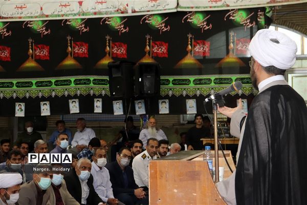 مراسم وداع با پیکر شهید گمنام‌ تازه تفحص شده در امیدیه