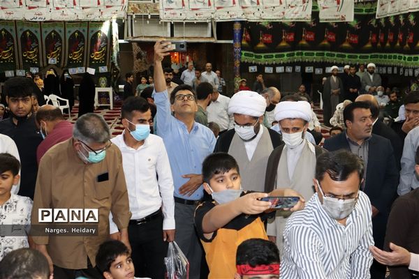 مراسم وداع با پیکر شهید گمنام‌ تازه تفحص شده در امیدیه