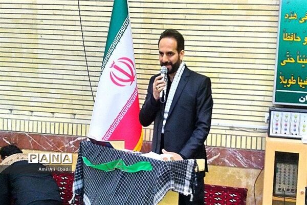مراسم وداع با شهید گمنام در استانداری مازندران