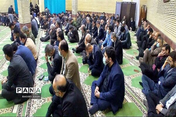 مراسم وداع با شهید گمنام در استانداری مازندران