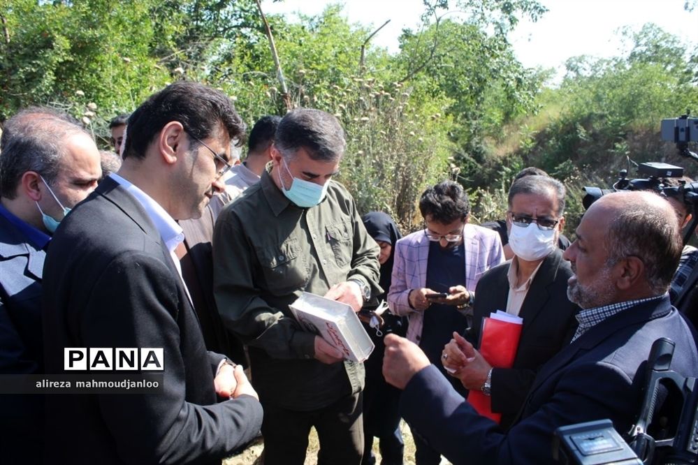 بازدید استاندار مازندران از روستای تیله‌نو گلوگاه