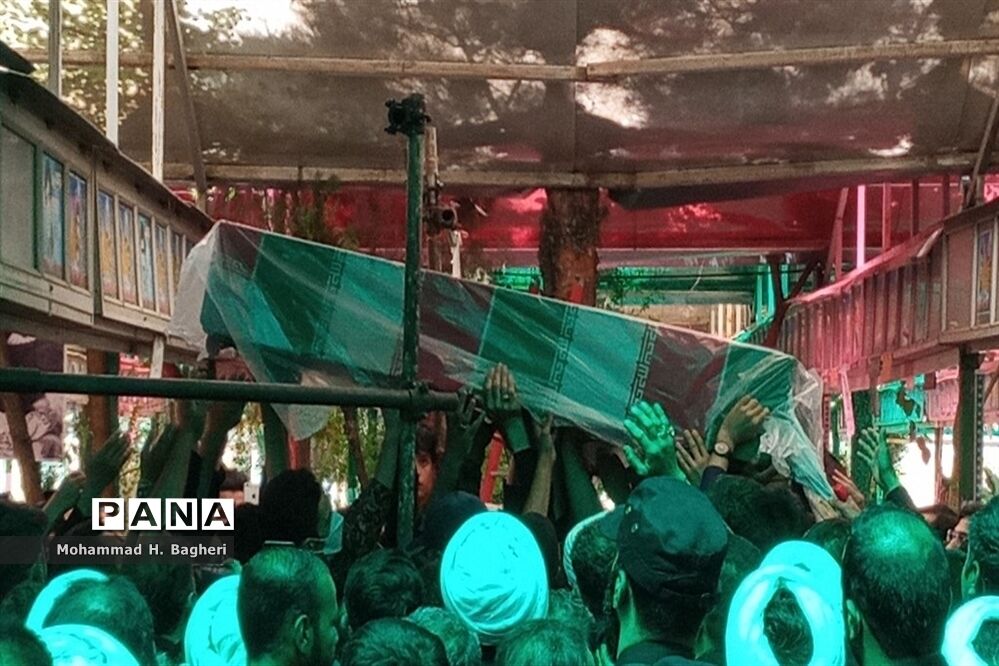مراسم تشییع شهید مصطفی نامور در قم