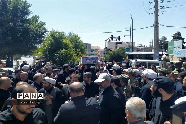 مراسم تشییع شهید مصطفی نامور در قم